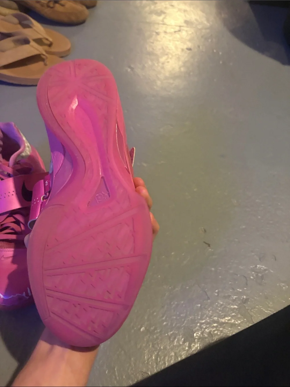 Nike Pink Girls' Athletic Strap Sneakers